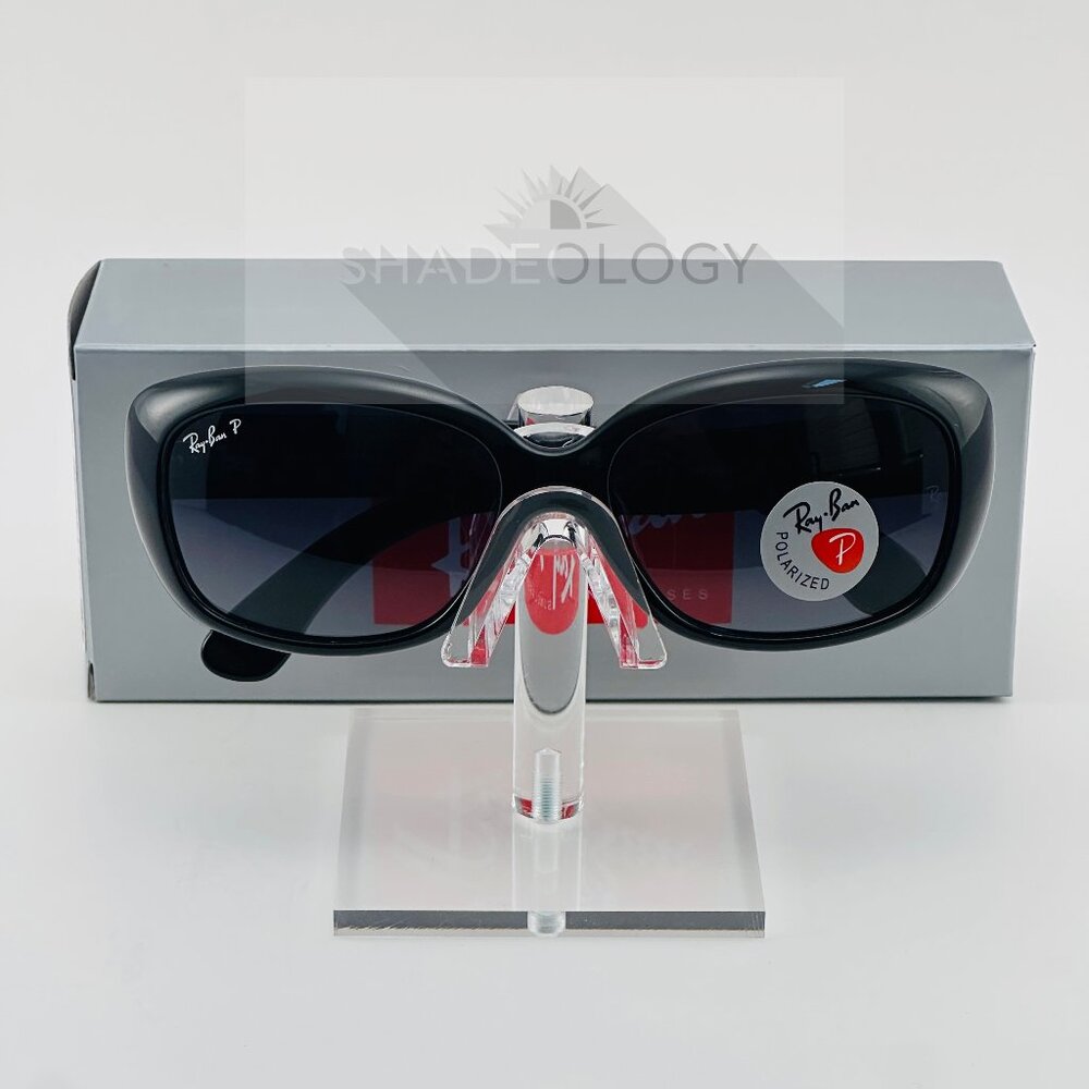 NEW Ray-Ban Jackie Ohh Tortoise Black Frame Gradient Polarized Lens RB4101 58-17